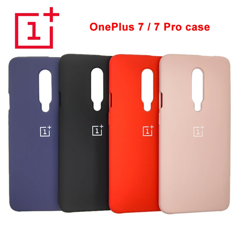 

Original Oneplus 7 Pro phone case Liquid Silicone Case Silky Soft-Touch Skin Protective Cover For Oneplus 7 Pro 7pro 1+ 7 cover