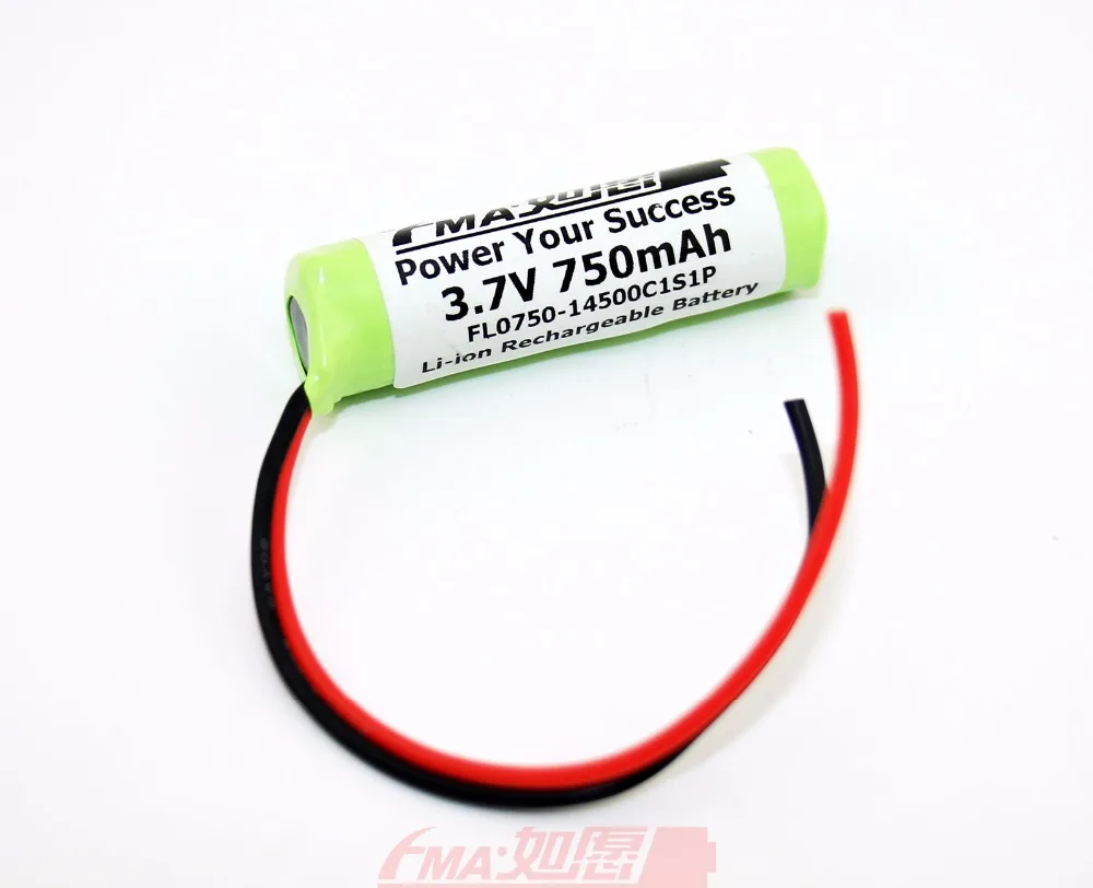 

Li-ion Rechargeable Battery 14500 3.7V 750mAh for F9 DVR Camera w/PCM inside