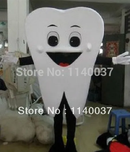 

mascot Tooth Teeth Mascot Costume Adult Size Mr. Teeth Fancy Dress Mascotte Outfit Suit EMS FREE SHIPPING