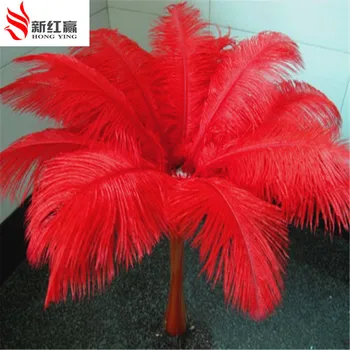 

wholesale 5 PCS beautifu high quality natural red ostrich feathers 40-45 / 16 to 18 inches natural beauty of decorative feather