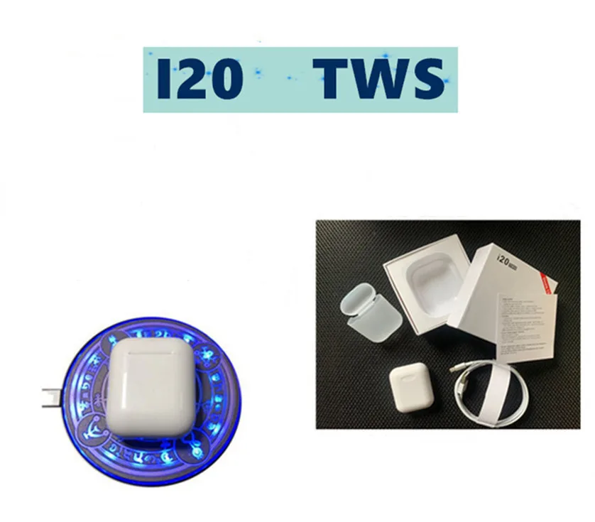 

Bestest i20 I20 tws original real 1:1 size Bluetooth 5.0 headset 6D bass Wireless Earphone PK i100 i30 tws