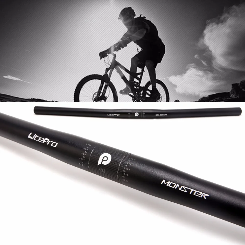 buy 25.4mm Aluminum Alloy Handlebar Straight Bike MTB Bicycle Riser Flat Handle Bar