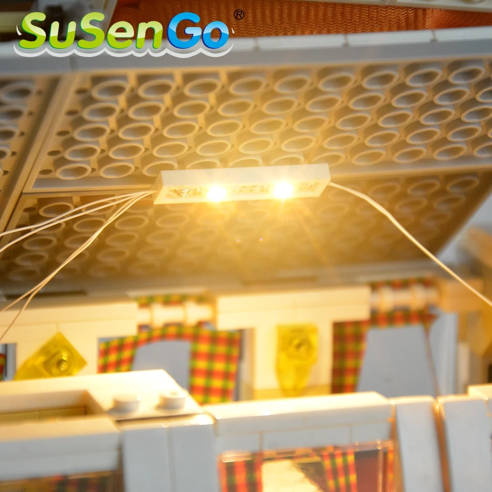  SuSenGo LED Light Kit For Creator 10220 T1 Camper Van Lighting Set Compatible With 21001 (NOT INCLU