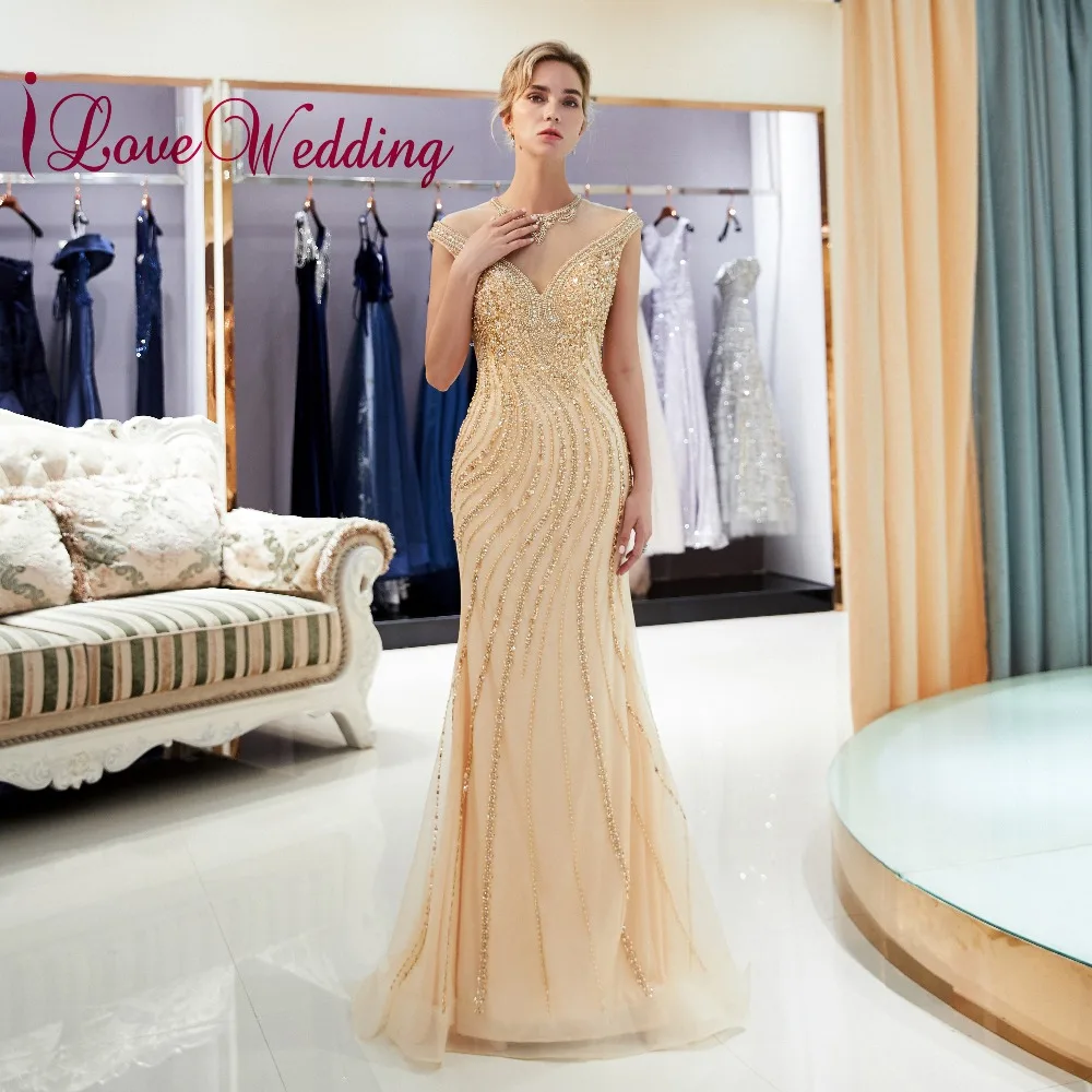 Роскошные свадебные платья ilovebridal с кристаллами и рукавами-крылышками