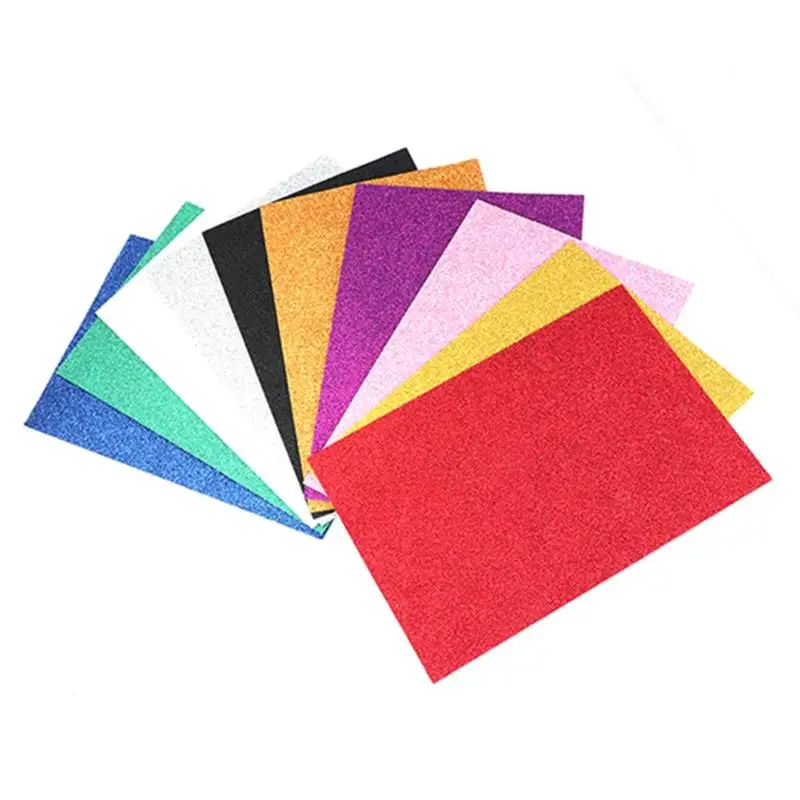 

10pcs Colorful EVA Sponge Paper DIY Glitter Foam Scrapbooking Handcrafts
