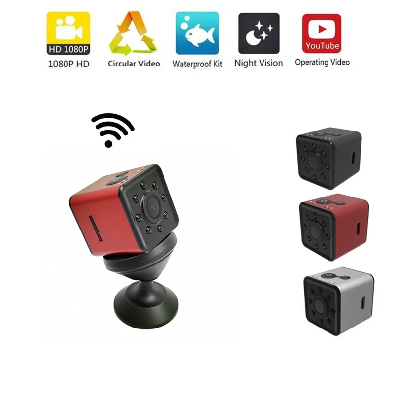 WIFI SQ13 HD мини камера маленькая 1080P Водонепроницаемая беспроводная dv DVR видео Спорт