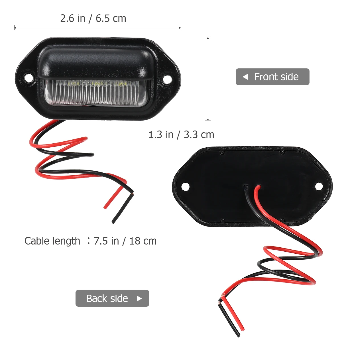 2 шт автомобилей Светодиодный тег номерного знака свет 12 V боковые габаритные огни или удобства любезно дверь шаг лампа автомобиль-Стайлинг фонари(черный