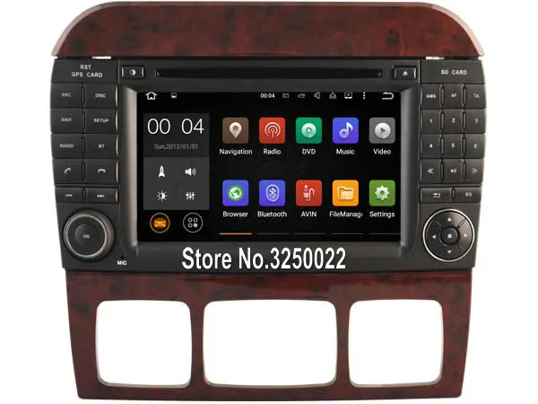 Perfect Android 9.0 Car Dvd Navi Player FOR BENZ S CLASS W220 audio multimedia auto stereo support DVR WIFI DAB OBD all in one 0