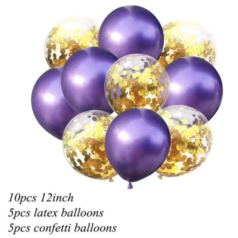 Metallic Balloons Wedding Balloon Babyshower Decoration 12-inch Birthday Decoration Globos (4)