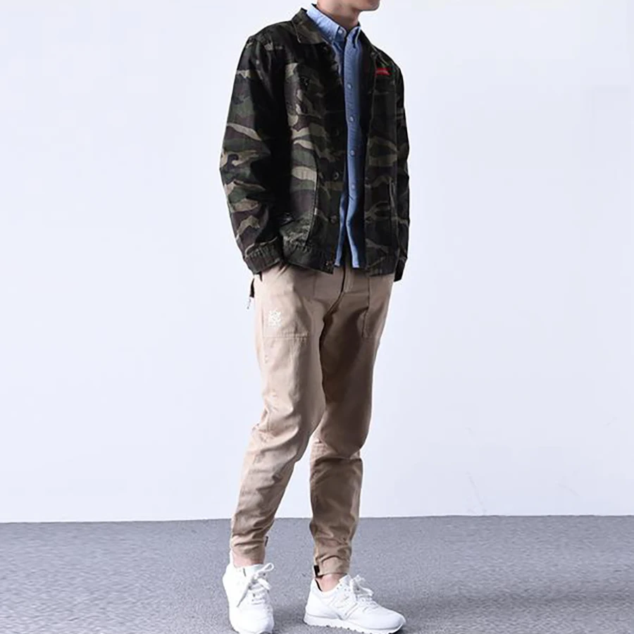 Vintage Men Jacket Jeans Casual Safari Jackets Men Patchwork Japanese Streetwear Cargo Mens Jackets And Coats Camouflage Vintage Men Jacket Jeans Casual Safari Jackets Men Patchwork Japanese Streetwear Cargo Mens Jackets And Coats Camouflage