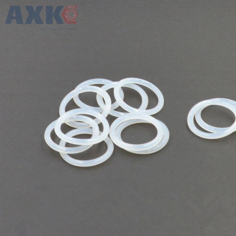 

AXK White O Ring Seals Gasket 5mm CS Food Grade Silicon Sealing Ring OD 130/135/140/145/150/155/160/165/170/175/180mm O-rings