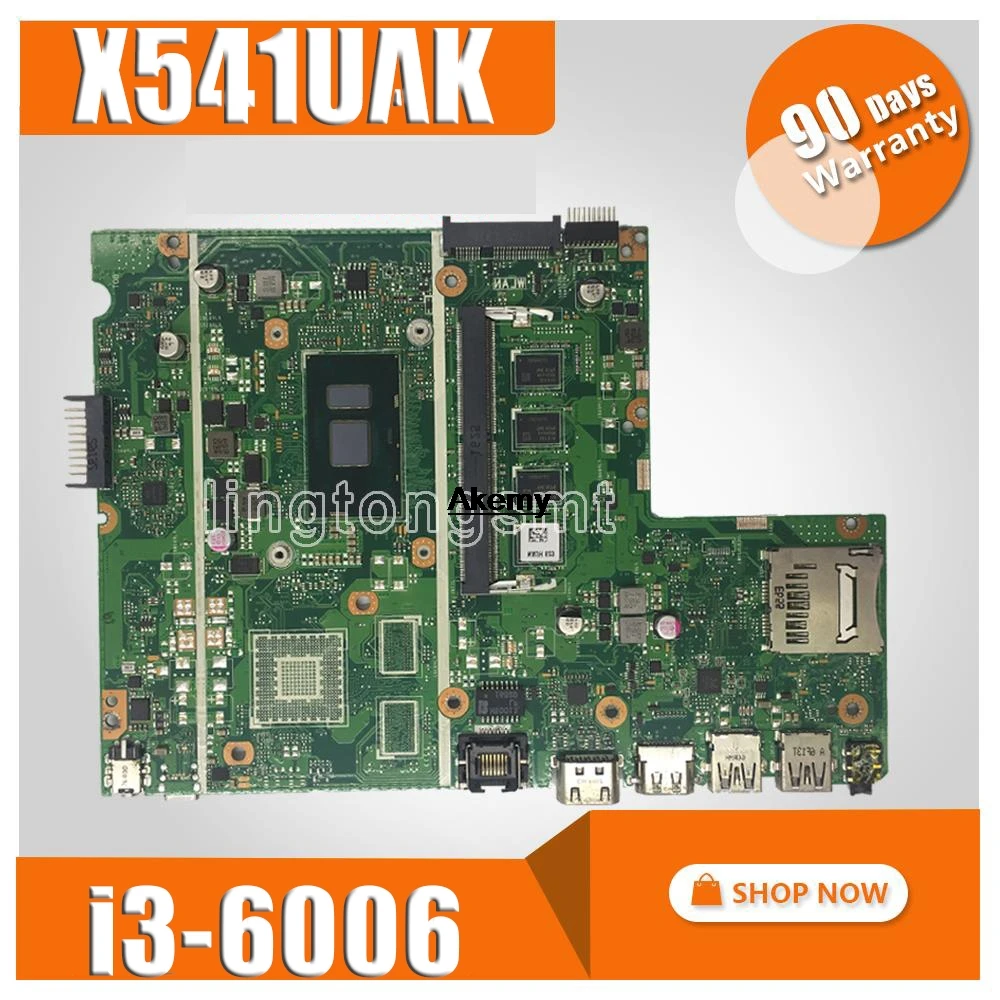 Материнская плата для ноутбука For Asus X541UVK X541UA X541UAK материнская i3 6006CPU