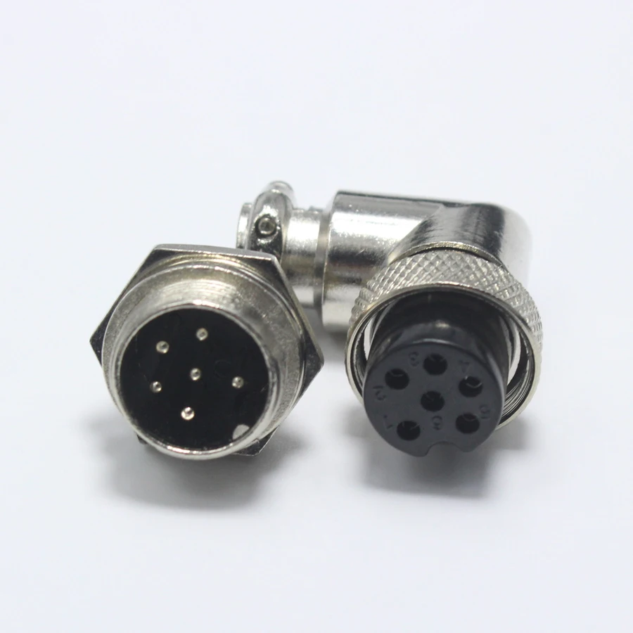 1 комплект GX16 авиационный разъем 2 3 4 5 6 7 8 9 Pin XLR 90 градусов штекер + гнездо 16 мм