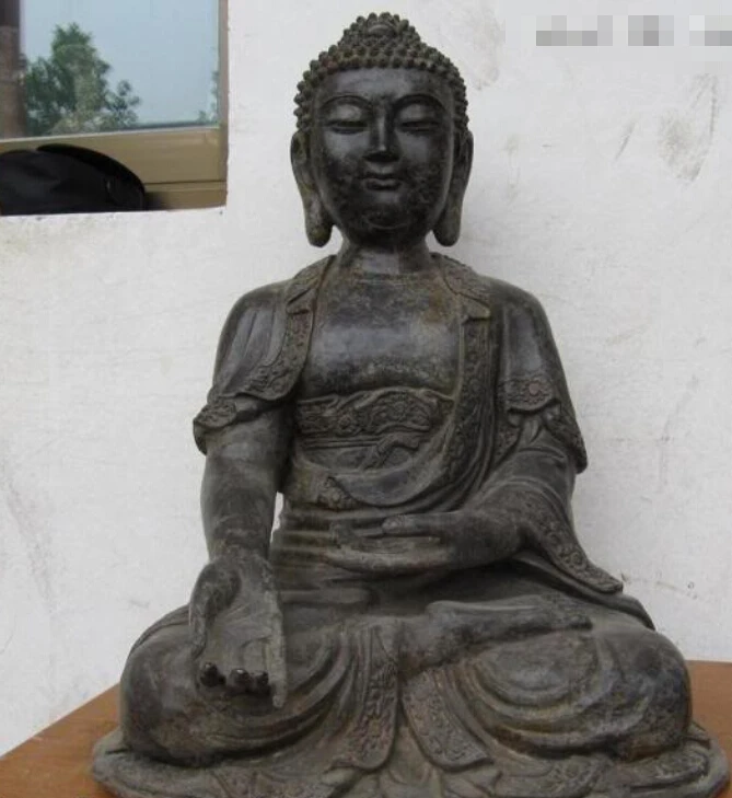 17 &quotКитайский Тибет бронзовый храм Шакьямуни Будда Амитабха Статуя|statues buddha|statue