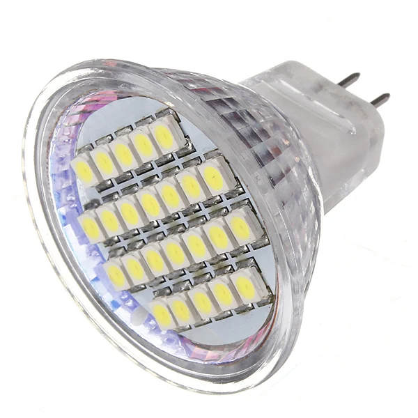 Самая низкая цена MR11 24 SMD 3528 1210 светодиодный энергосберегающий прожектор теплый белый чистый белый свет лампы AC/DC12V