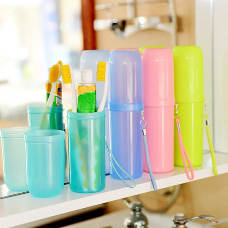 

Portable Toothbrush Cover Holder Outdoor Toothpaste Toothbrush Holder Storage Box Bathroom Toothpaste Case for Travel Camping