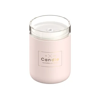 

280ML Ultrasonic Air Candle Romantic Soft Light USB Essential Oil Diffuser Car Air Purifier Aroma Anion Mist