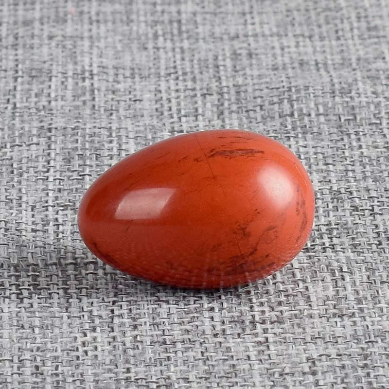 No Hole Undrilled Natural Red Jasper Yoni Egg Pelvic Kegel Exercise Jade Egg Tightening Vaginal Muscle BenWa Ball - Цвет: 30X20 MM
