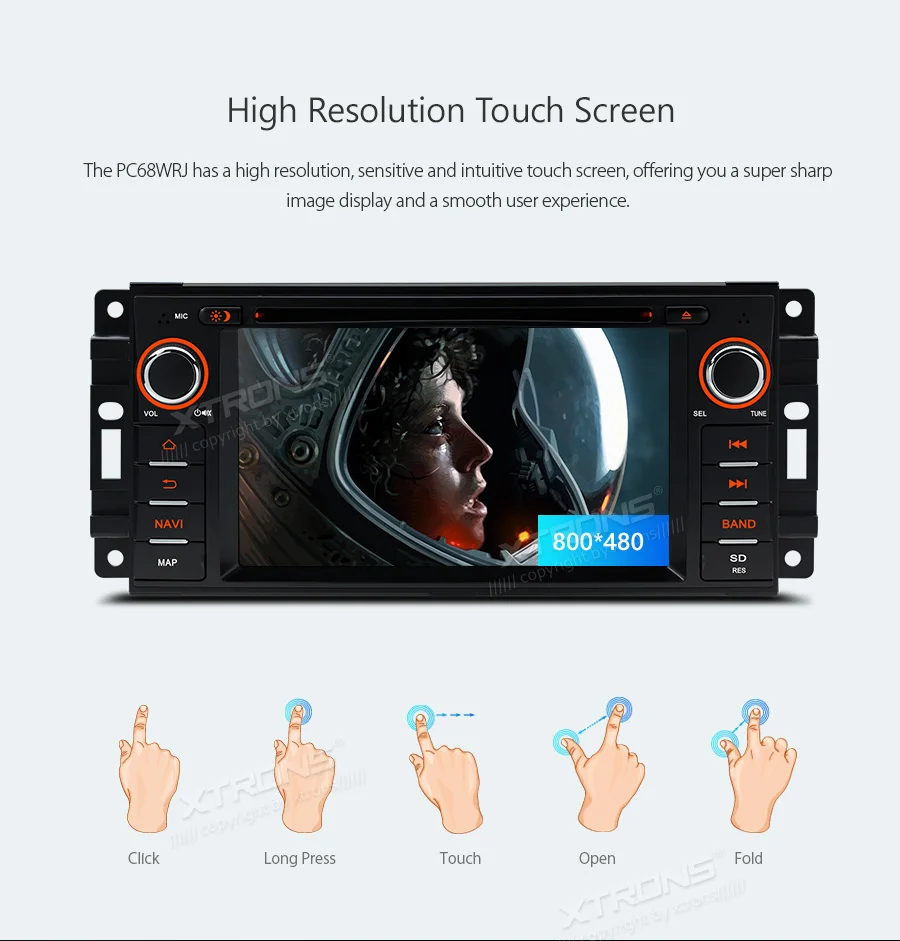 Perfect XTRONS 6.2" Android 8.1 Car Radio DVD Player RCA GPS Navigation for JEEP Commander Grand Cherokee DODGE Caliber Chrysler 7