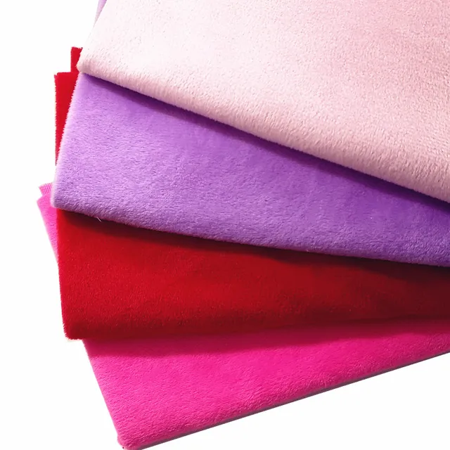 Multi-Colors 1mm Soft Minky Fleece Fabric Polyester Fleece Brushed Fabrics for Patchwork  Sew Doll Stuffed Toys Cloth 50x50cm 4