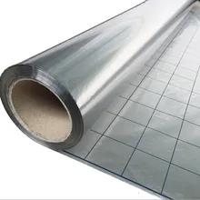 Energy Saving Reflective Film Aluminum Foil Insulation Thermal Material For Floor Heating System, 100m2/lot 600w 32m twin core heating cable for power saving soil heating protection system wholesale hc2 18 600