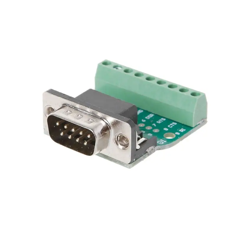 DB9 мужской/женский D-SUB адаптер пластина Разъем RS232 последовательный к терминальной плате сигнальный модуль