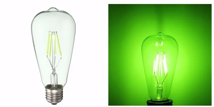Vintage Led Filament Bulbs St64 E27 4W Ampoule Led Edison Bulb Lamp 220v Colorful Luces Led for Home Decor Bombilla Edison Lamp (12)