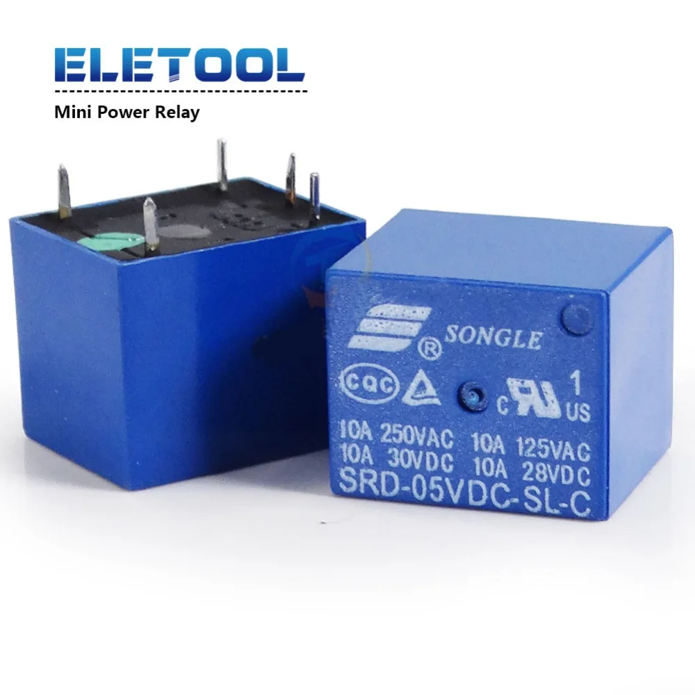 1pcs Mini Power Relay 5V DC SRD 5VDC SL C SRD 5VDC SL C PC XF30in