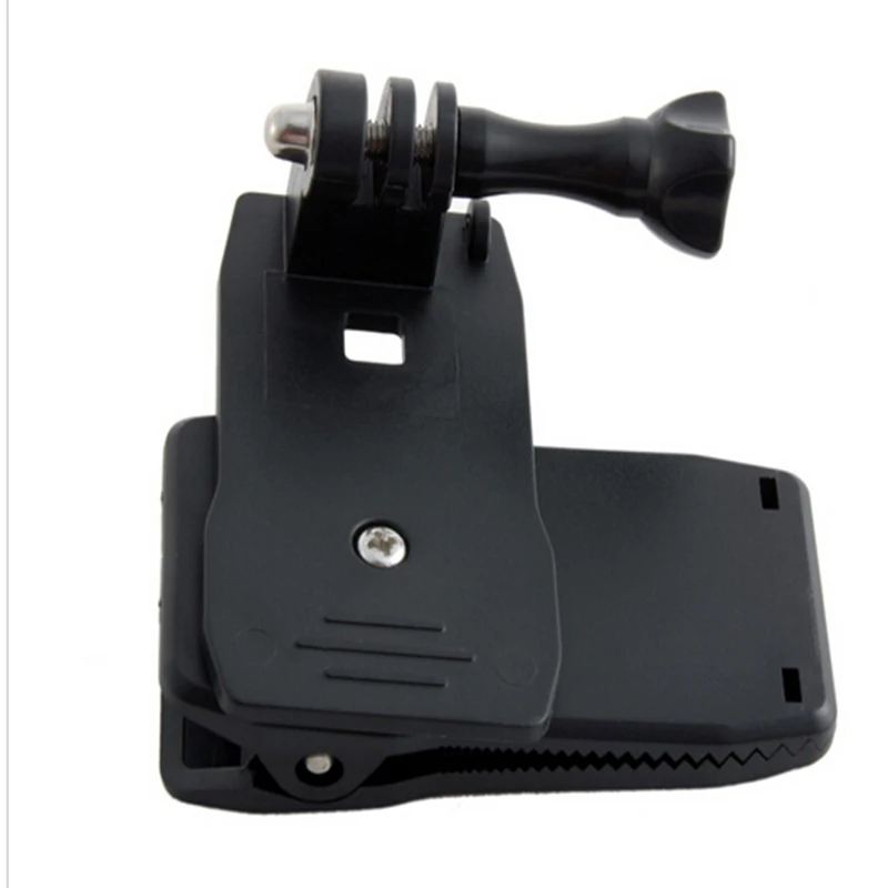 

10pcs 360 Degree Rotary Backpack Hat Clip stand Fast Clamp Mount For Pro Hero 2 3 3+ 4 SJ4000/5000 sports camera Accessories