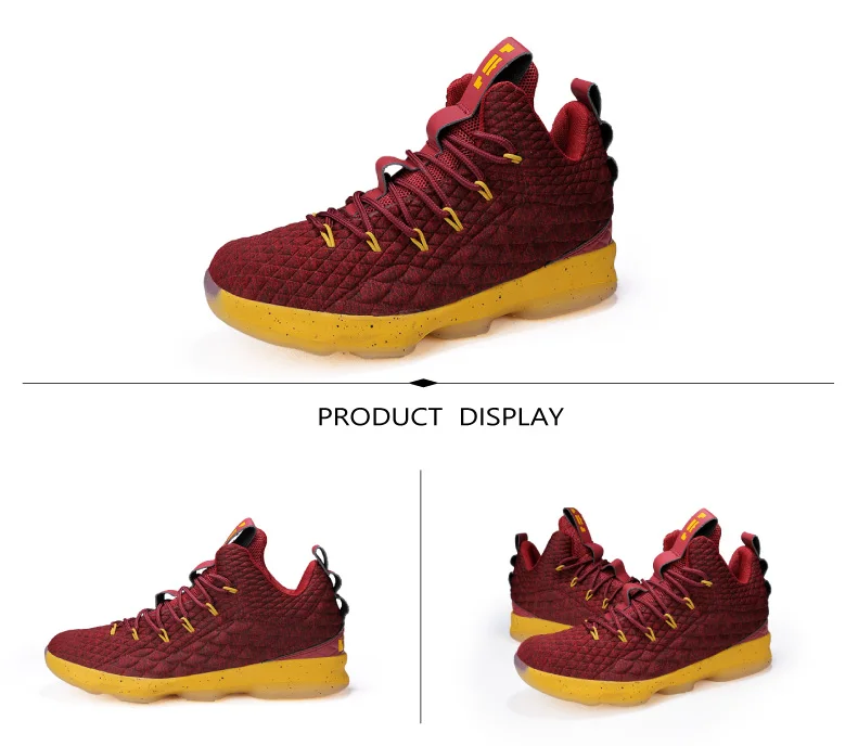 2018 Hot High Top Basketball Shoes For Men Woman Cushioning Original Basketball Sneakers Shockproof Couple Athletic Sports Shoes (10)