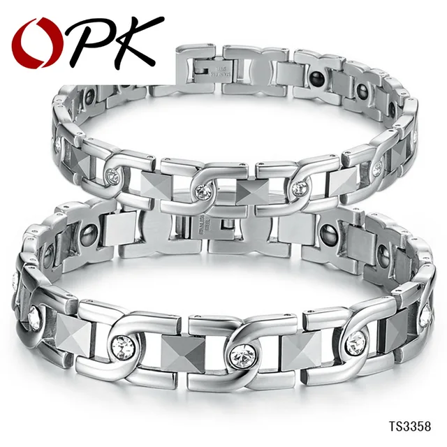 Opk Chain Link Bracelet Anti Fatigue Energy Balance Women Opk Chain Link Bracelet Anti Fatigue Energy Balance Women Men Bracelets 316l