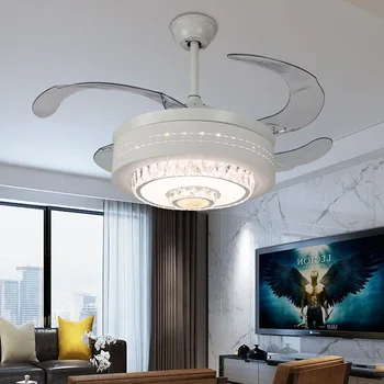 

Led home fan light remote control lamp acrylic ceiling fan light