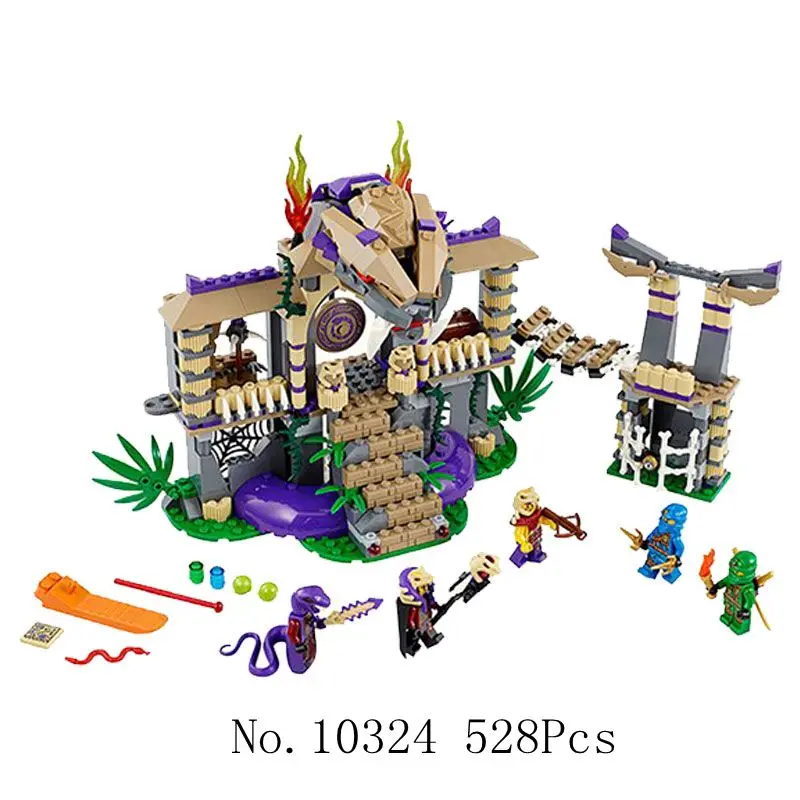 

Legoing Ninjagoesd Enter The Serpent Anacondrai Temple Prison Model Building Blocks Compatible Legoings Ninja Toys for Children