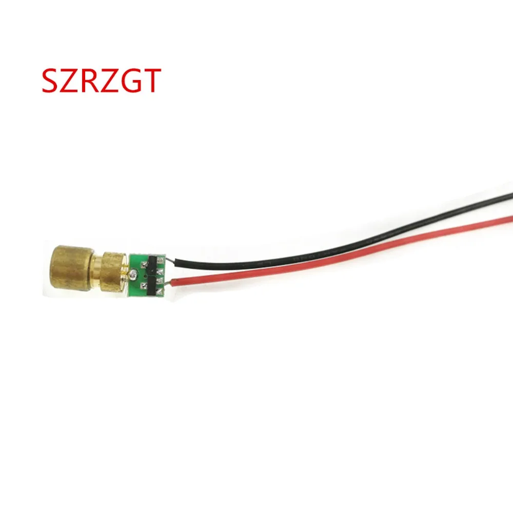 

10pcs 650nm 6mm 3V 5mW Adjustable Laser Dot Diode Module Red Copper Head