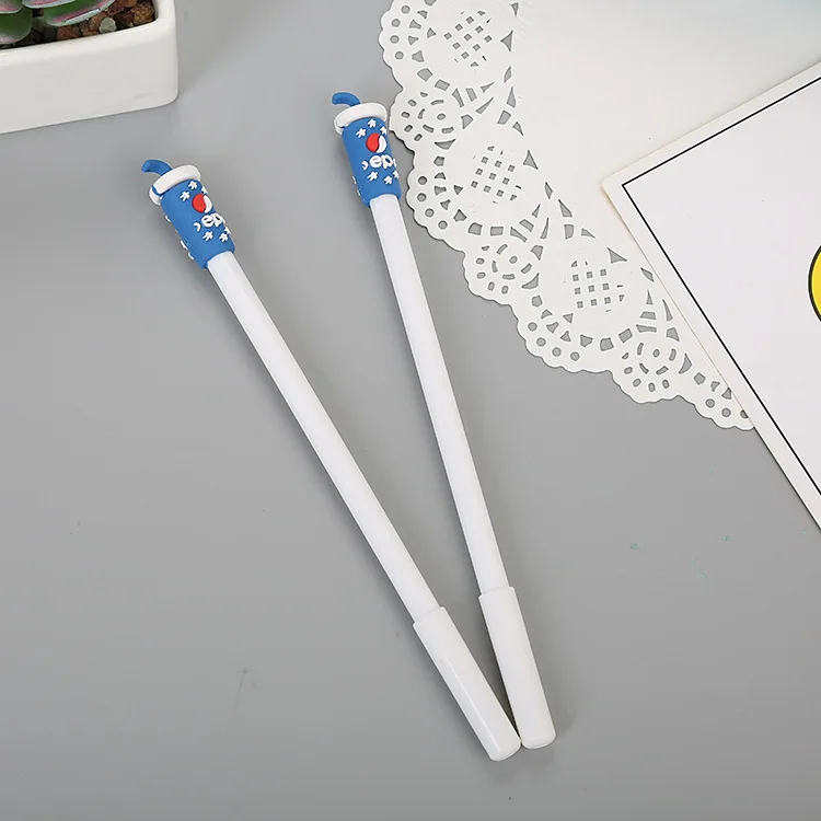 1 шт мультяшная силиконовая головка нейтральная ручка Креативные Обучающие канцелярские принадлежности милые студенческие ручки для воды интересные ручки для подписи