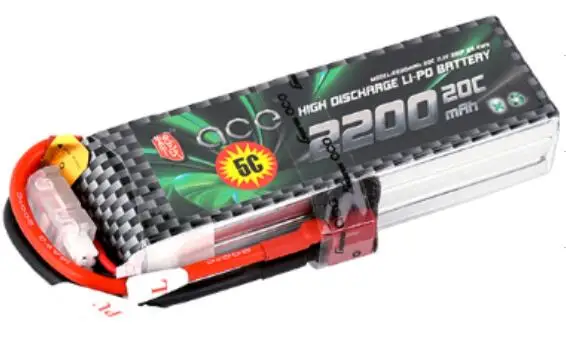 

ACE 2200mAh 20C 14.8V 4S1P 32*33*105mm 242g lipo battery for RC models FPV drones