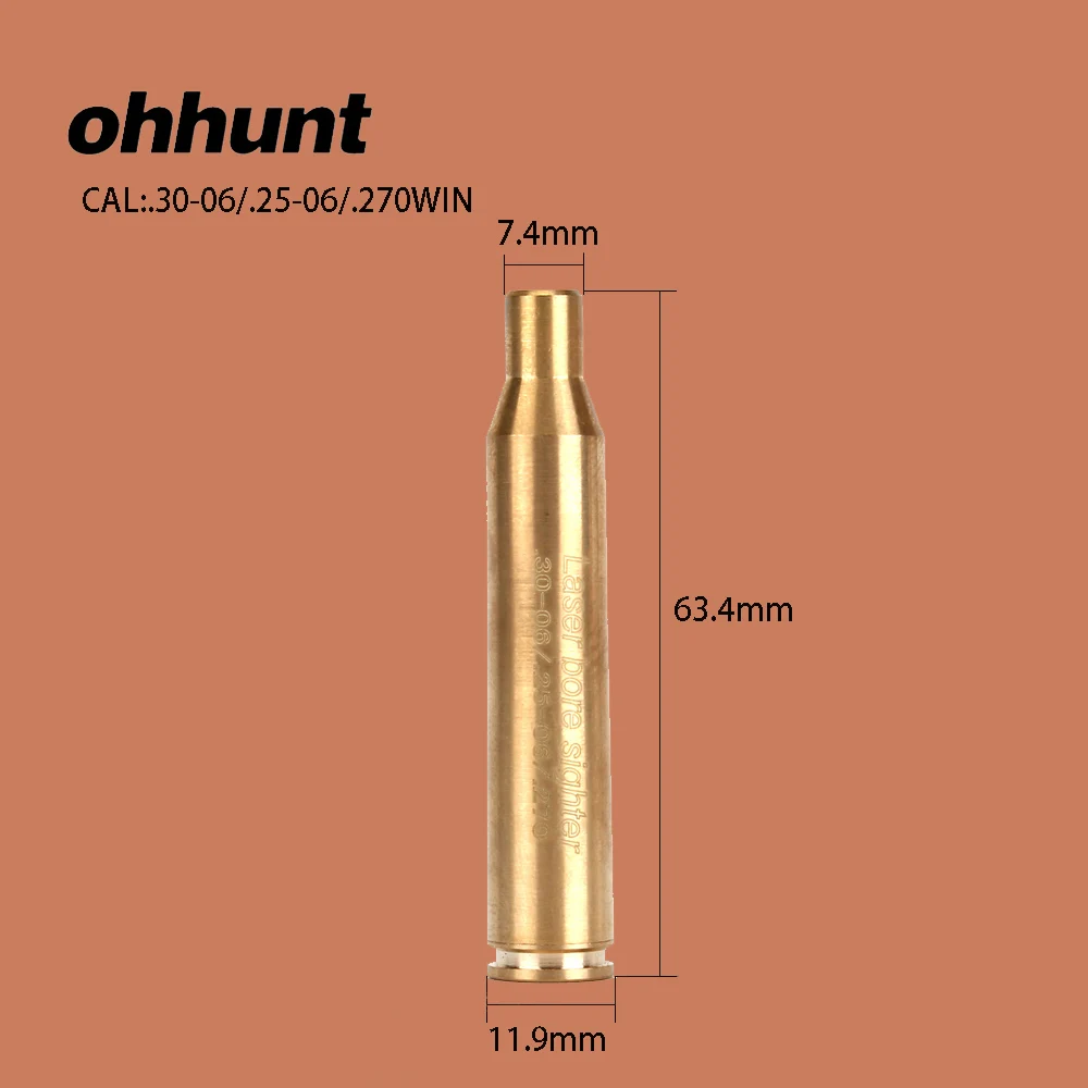 Ohhunt Охота CAL. 30-06. 25-06. 270WIN Картридж красный лазерный Коллиматорный прицел прицеливание с помощью коллиматорного прицела для охоты аксессуары для дробовика