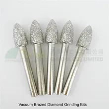 Best Offers 5pcs #14 Vacuum brazed diamond Grinding bits burrs mounted points shank 6mm engraving bits Best Offers 5pcs #14 Vacuum brazed diamond Grinding bits burrs mounted points shank 6mm engraving bits