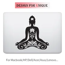 Thoughtful Buddha Decal Yoga Laptop Sticker for Apple Macbook Pro Air Retina 11 12 13 15 inch Vinyl Mac HP Mi Surface Book Skin