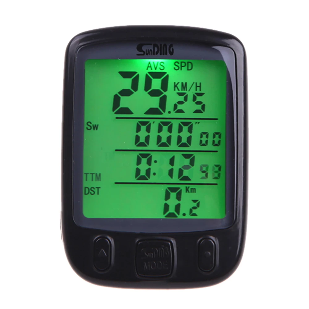 Bike Digital LCD Multifunction Waterproof Bicycle wired Stopwatch