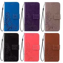 Flor 3d caso de couro para xiao mi 4 4 w 4c 4i 5 5c 5S plus 6 nota 2 3 flip telefone casos capa carteira