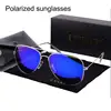 lvvkee Brands Designer Polarized sunglasses Men 2022 women driving sunglass uv400 pilot Sun glasses Retro blue ► Photo 1/6