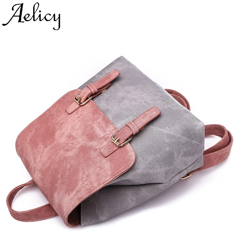 Aelicy женская сумка смешанных цветов в студенческом стиле, модная сумка, рюкзак на плечо, дорожная Студенческая сумка с клапаном, спортивный рюкзак с карманами для телефона