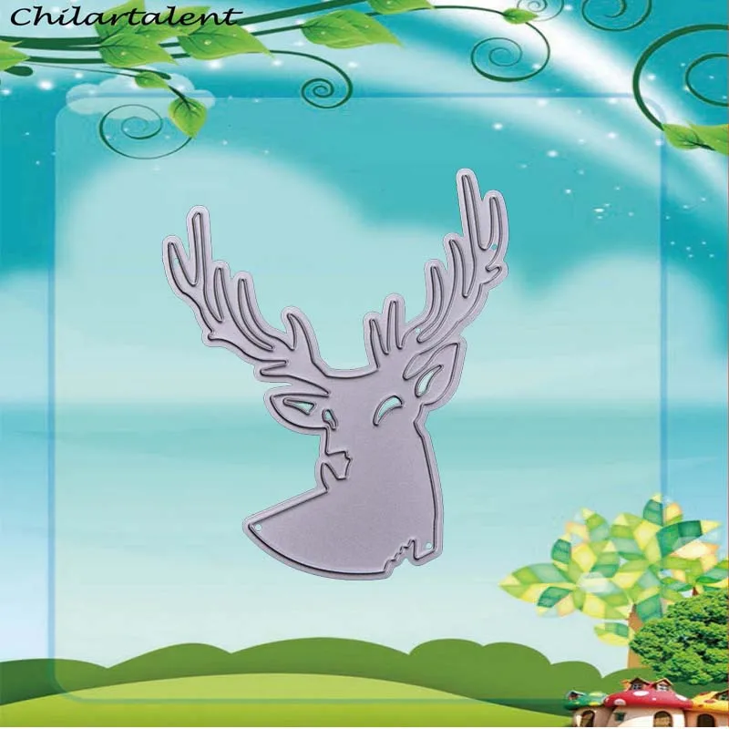 

Dies Scrapbooking christmas deer Frame Metal Cutting Dies Craft Embossing Die Cut Stamps Stencisl New 2018 Card making troqueles