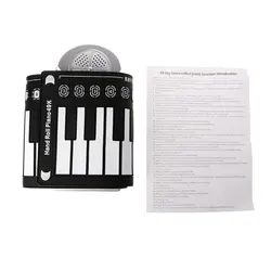 Портативный Roll Up 49 Ключи мягкий электронной цифровой клавиатуры фортепиано музыкальный инструмент