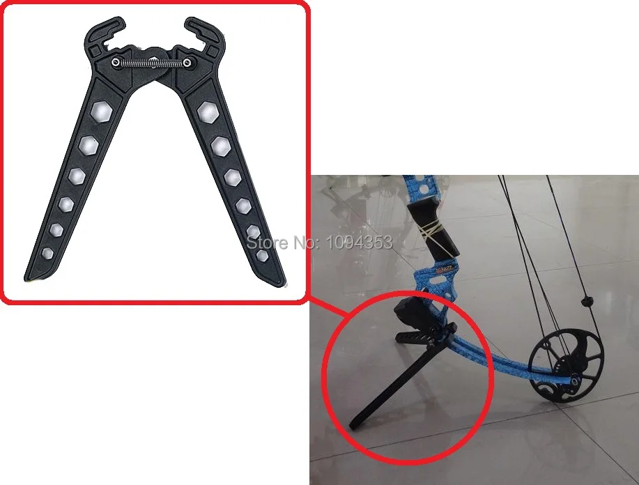 Plastics Black Kickstand Bow Stand Lost Bow display stand shelfin Bow