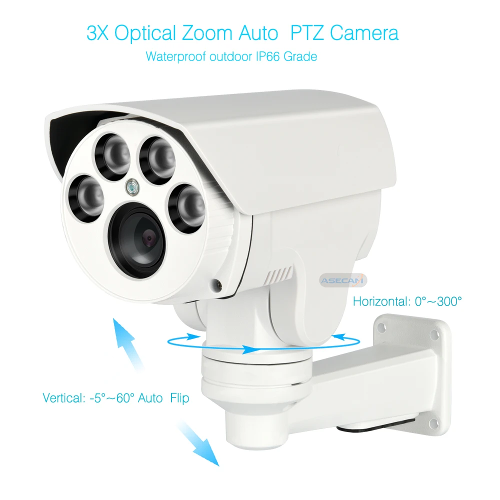 HD 1080 P 3MP ПТЗ ахд камера Поворотная панорамирование наклон наружная пуля авто зум 2,8-12 мм объектив наружное водонепроницаемое наблюдение