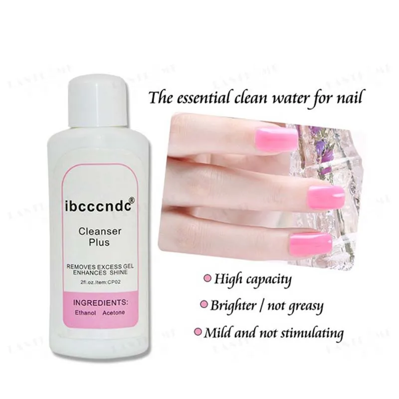 

Cleanser Plus Liquid Surface Sticky Layer Residue UV Gel Polish Excess Remover Nail Art Acrylic Clean Degreaser for Nails Art