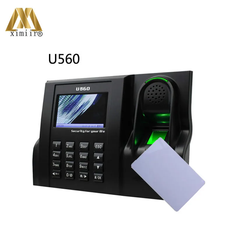 

Linux system U560 optical sensor fingerprint time attendance RFID card employee time attendance device with TCP/IP