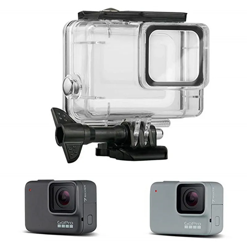 

For GoPro Hero7 Silver/White waterproof shell hero7 silver / white version camera 45M waterproof case Sports camera accessories